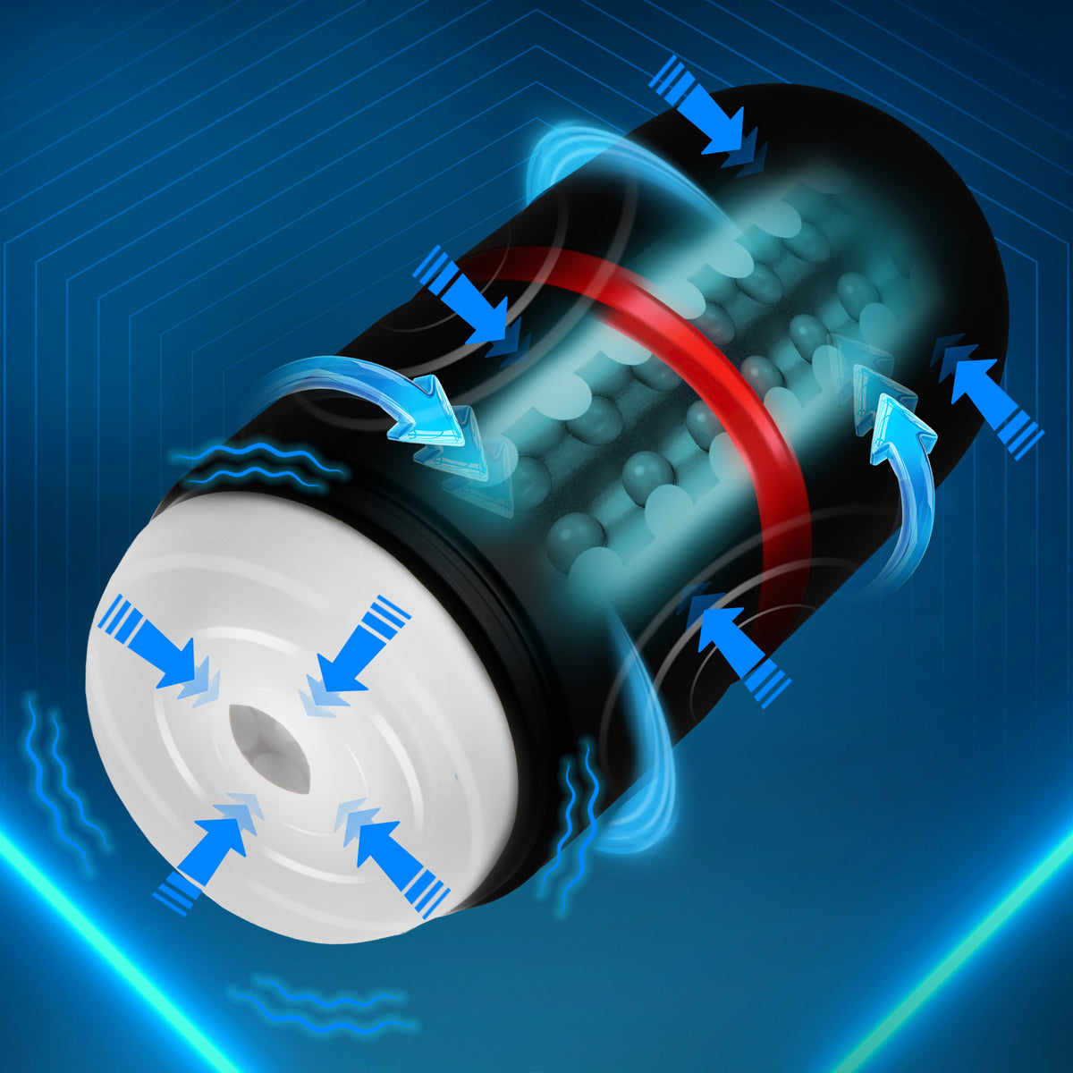 EMPRISE tightening and vibrating masturbator