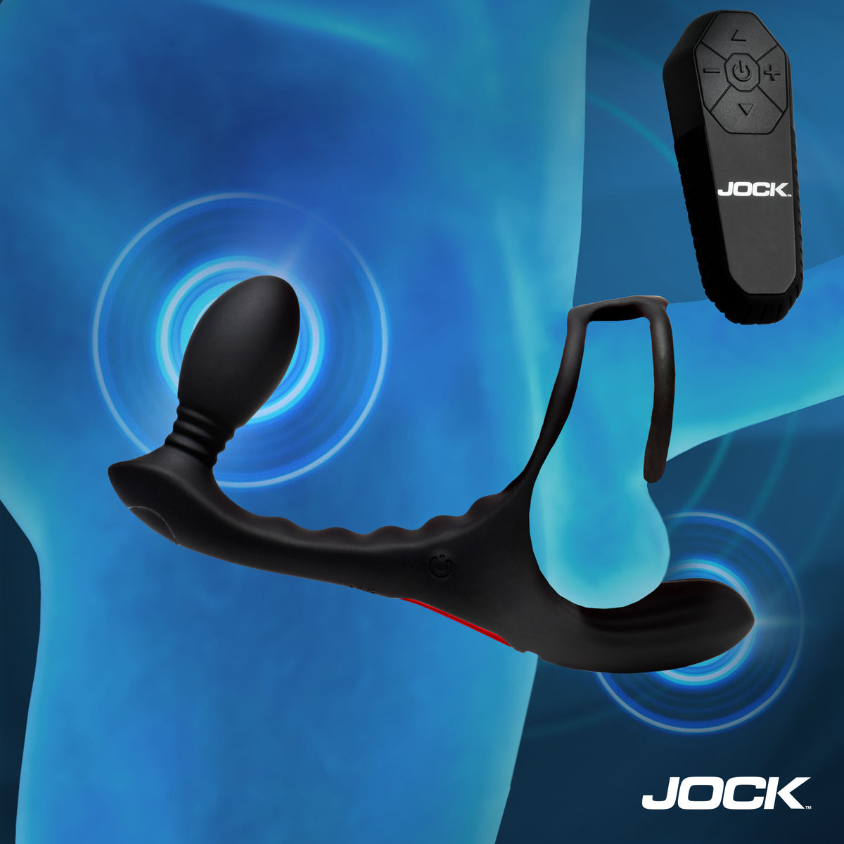 TRIOMPHE vibrating cock ring and anal plug