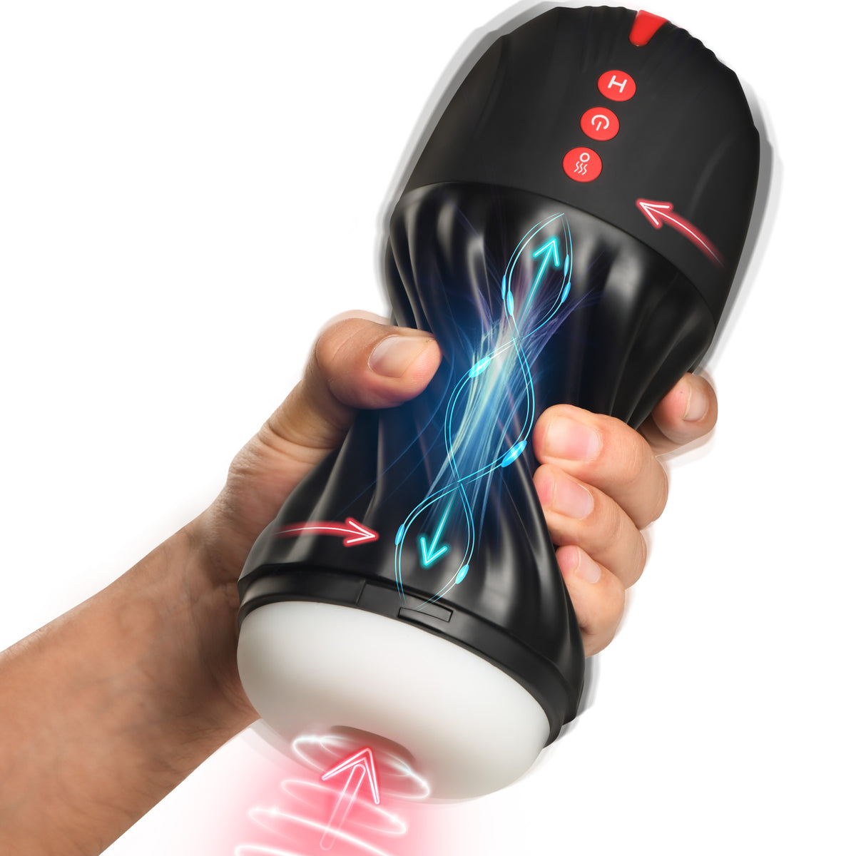 SUCCION sucking and vibrating masturbator